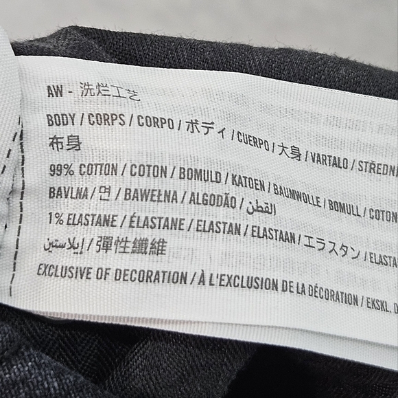 Abercrombie & Fitch High Rise‎ 90's Relaxed Straight Leg Black Jeans Women's 28 - Picture 4 of 4